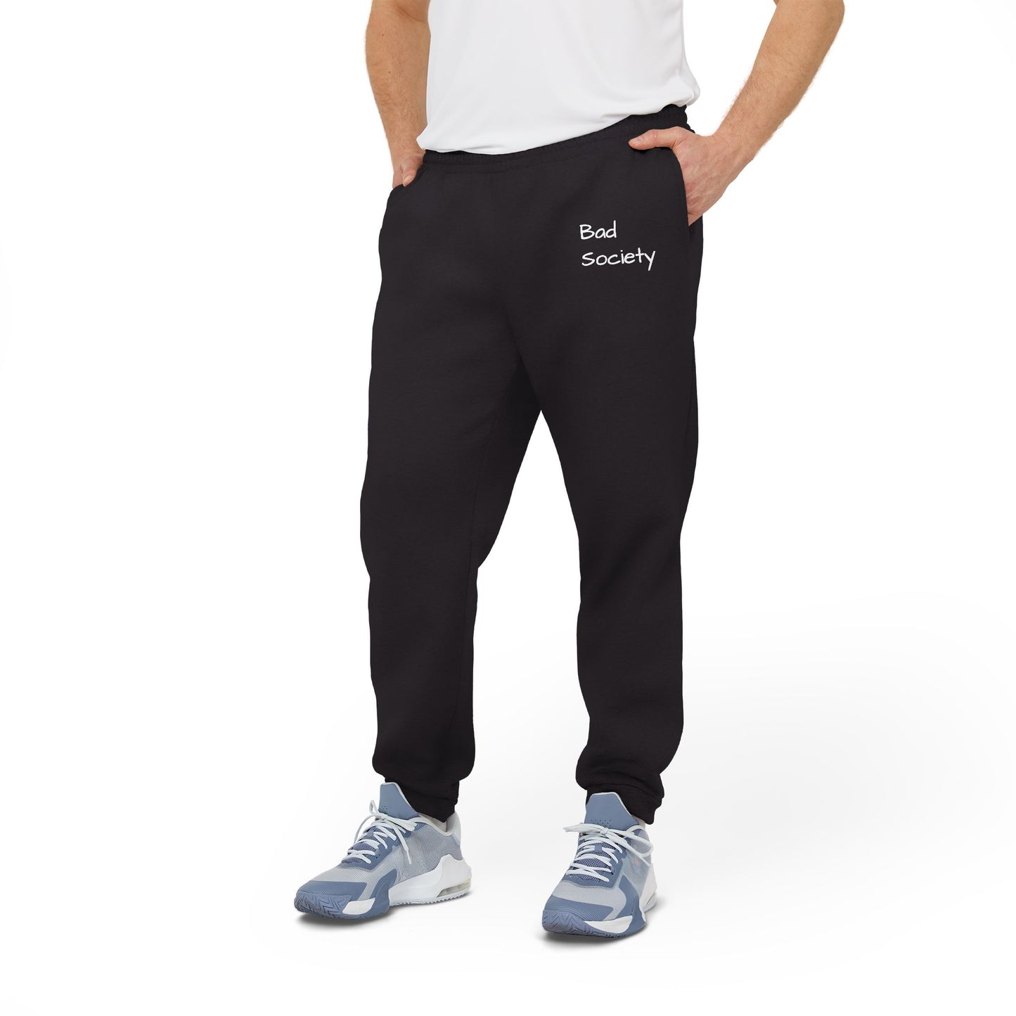 Unisex Fleece Joggers - 'Bad Society' Sporty Comfort Wear
