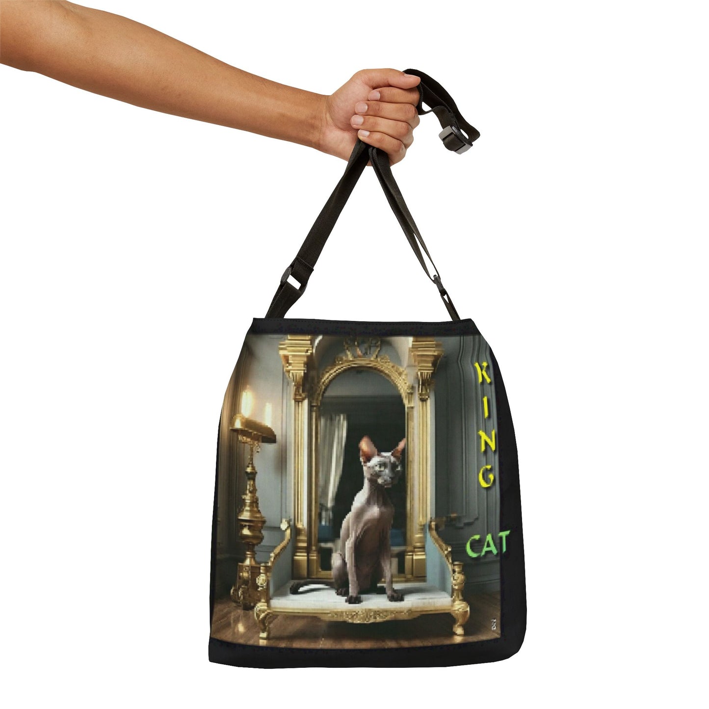 King Cat Adjustable Tote Bag Pet Lover's Bag
