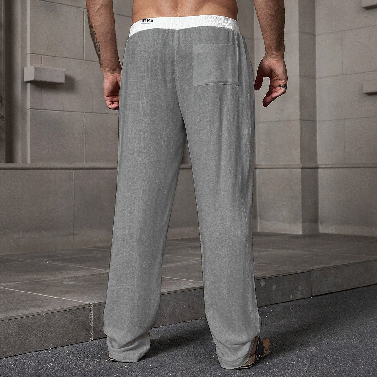 Timms Uthentic America Mighty Men's Loose Casual Pants With Pocket