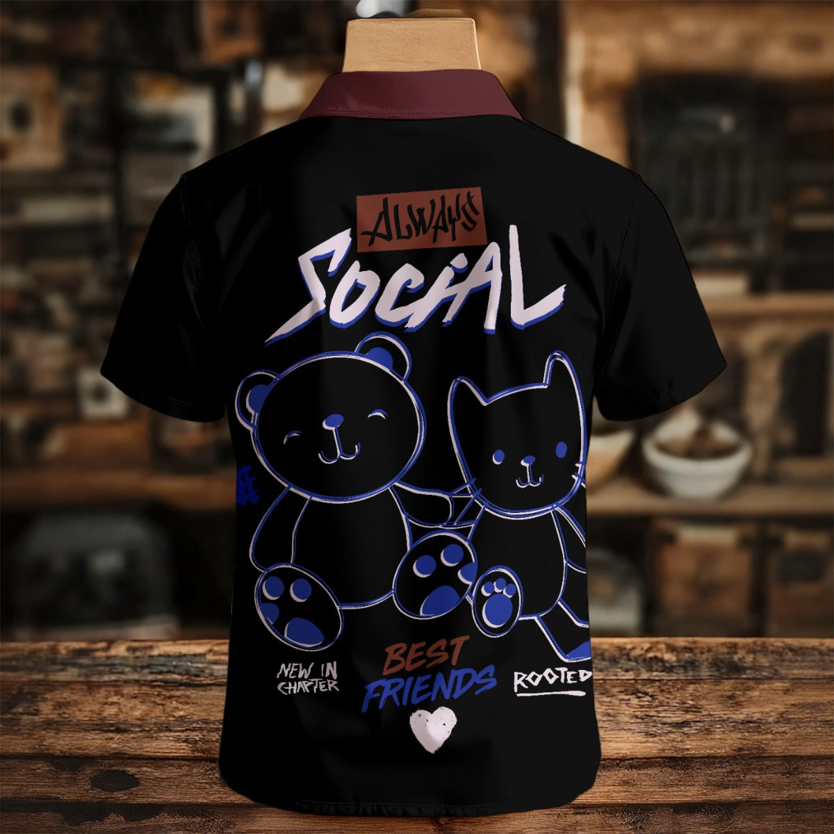 Bad Society Men's Henley Shirt