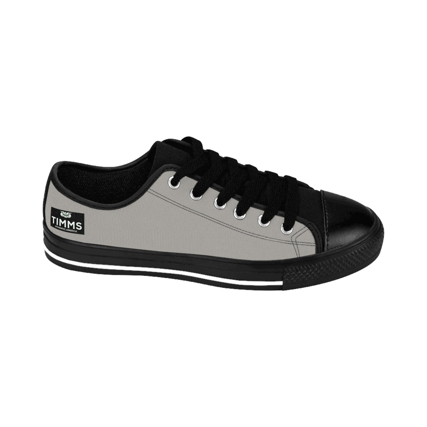 TIMMS Uthentic America Patent Gray Canvas Womens Sneaker Footwear