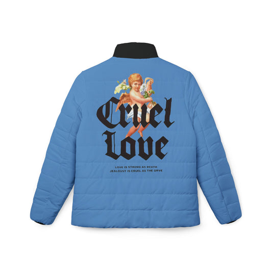 Cruel Love Women's Puffer Jacket - Cozy Outerwear Trendy Gift for Her, Winter Fashion, Street Style, Unique Design Bad Society