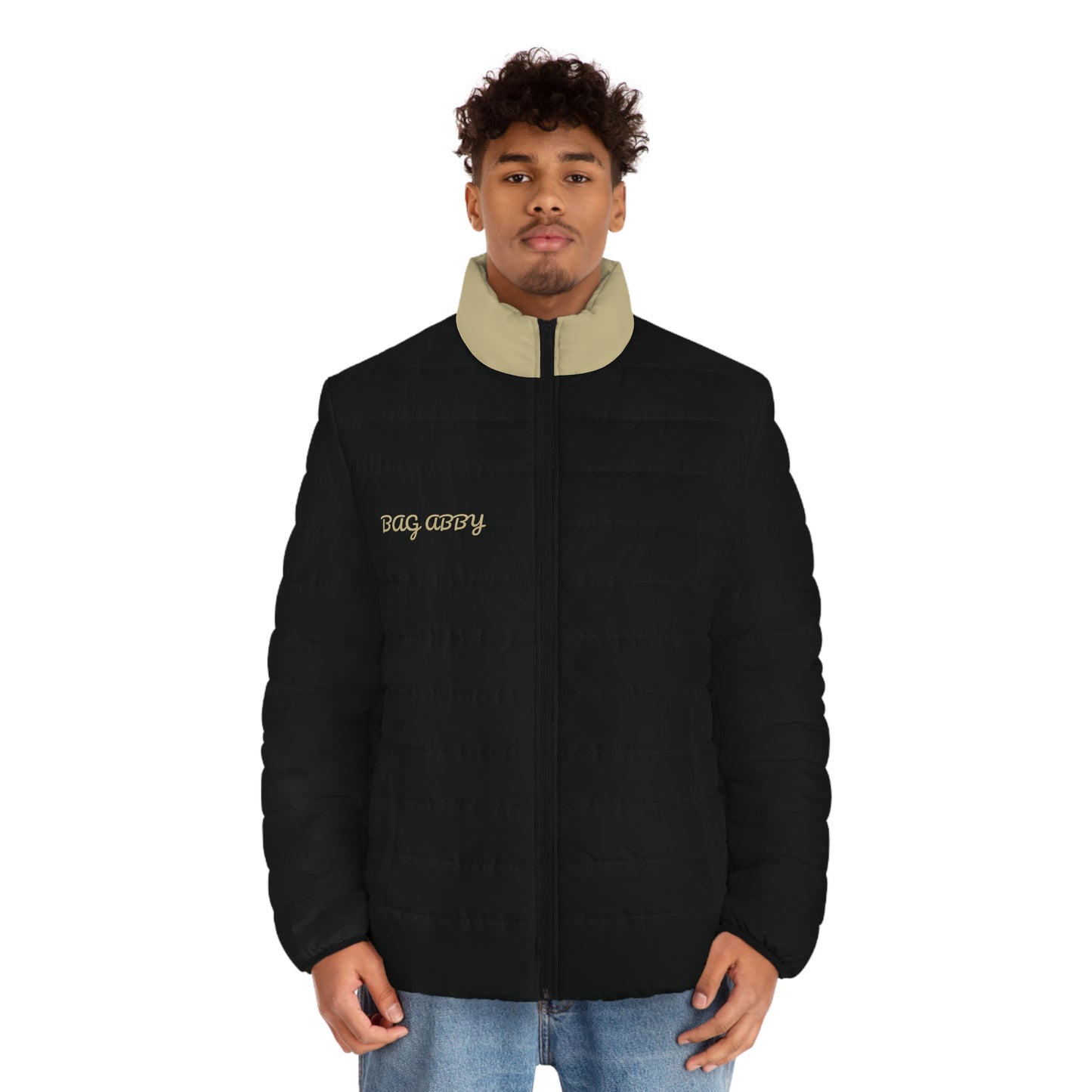 Mens Puffer Jacket  Exclusive Design Black Magic Puff Winter Coat