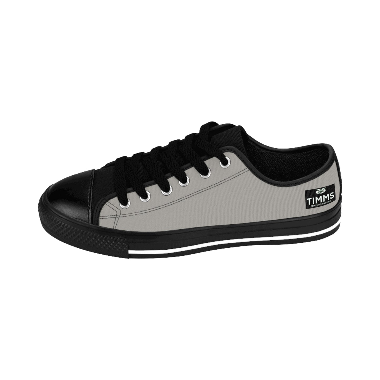 TIMMS Uthentic America Patent Gray Canvas Womens Sneaker Footwear