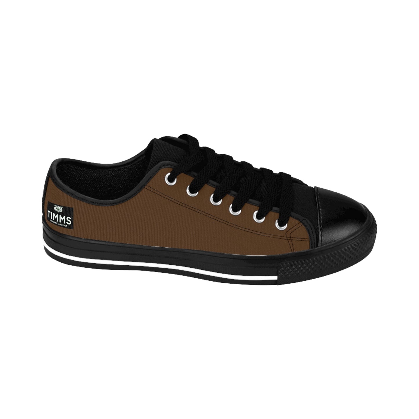 TIMMS Uthentic America Saddle Brown Canvas Sneaker Mens Footwear