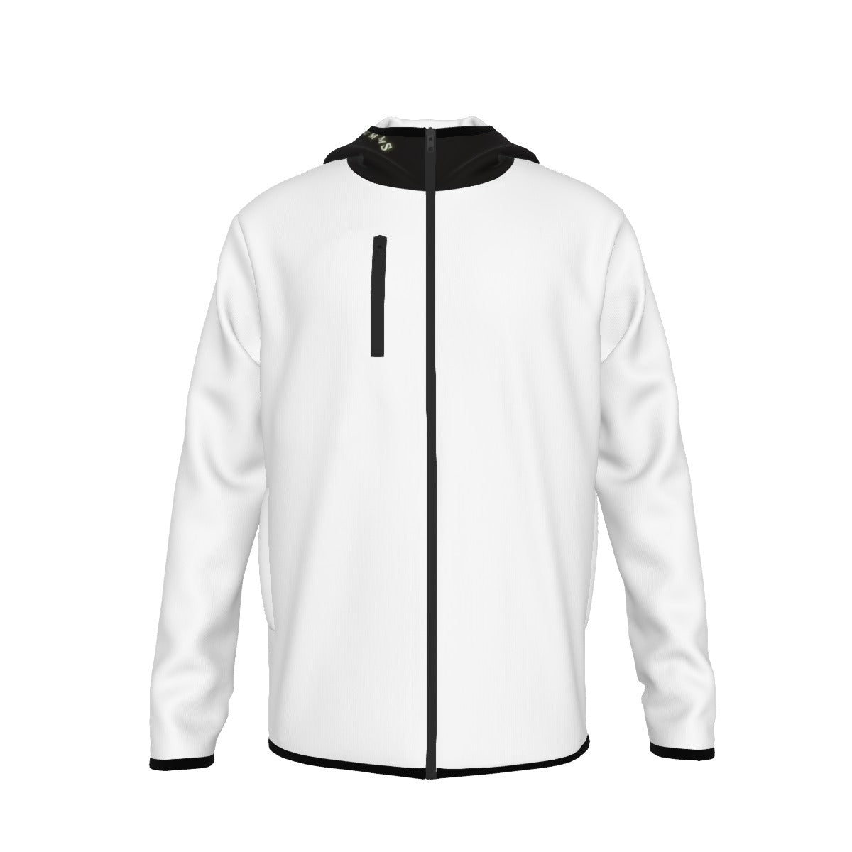 UMMS Unisex Men's Style Hoodie with High Collar Thumb-Hole Long Sleeves Durability Designer Jacket