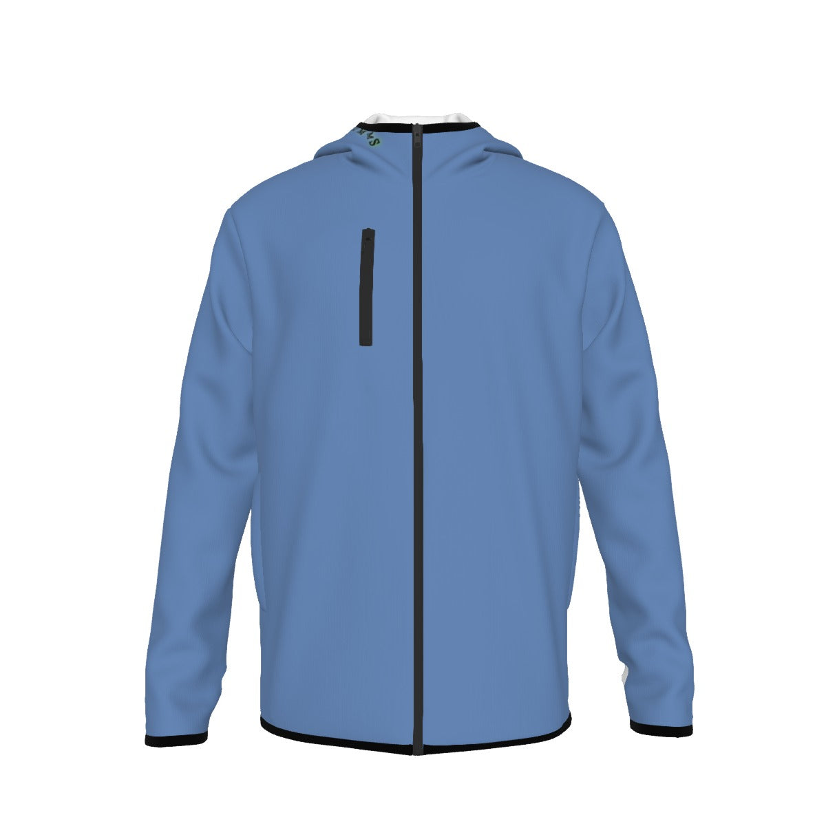 UMMS Unisex Men's Style Hoodie with High Collar Thumb-Hole Long Sleeves Durability Designer Jacket