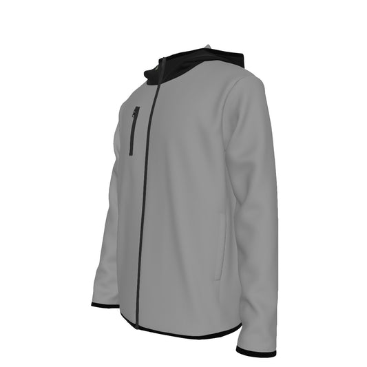 Umms Unisex Men's Style Hoodie with High Collar Thumb-Hole Long Sleeves Durability Designer Jacket