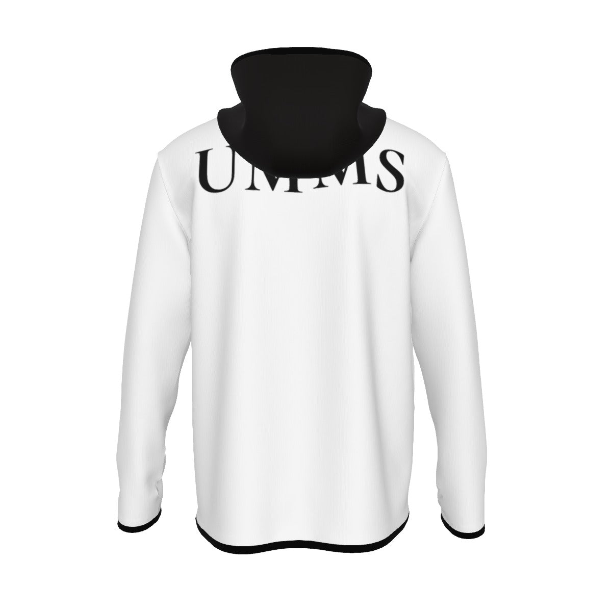 UMMS Unisex Men's Style Hoodie with High Collar Thumb-Hole Long Sleeves Durability Designer Jacket