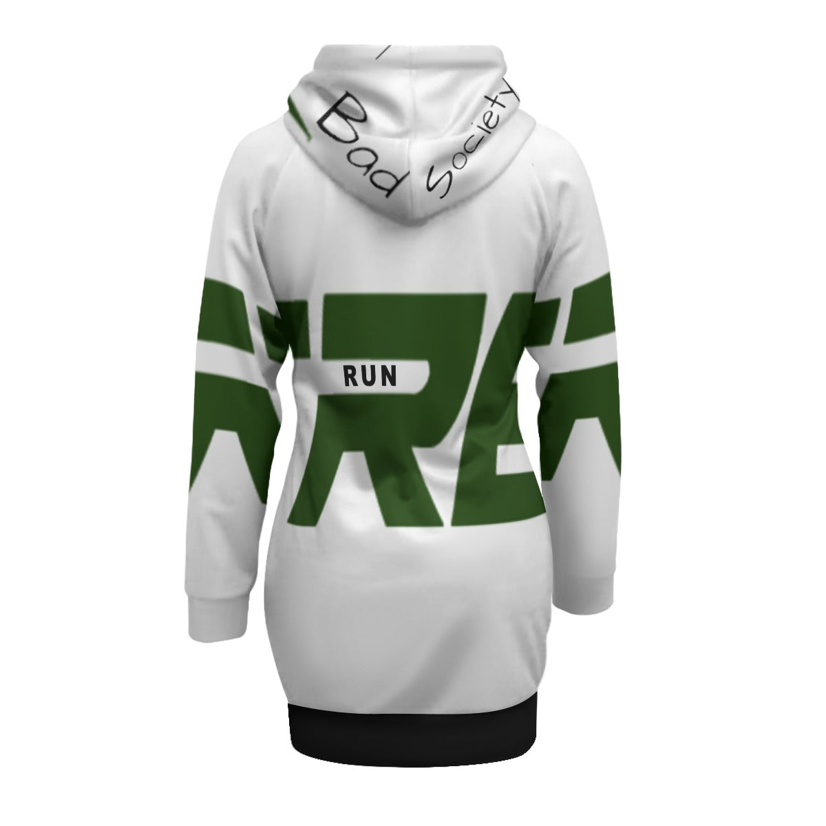 The Bad Society Pullover Hoodie With Raglan Sleeve Hoodie Dress