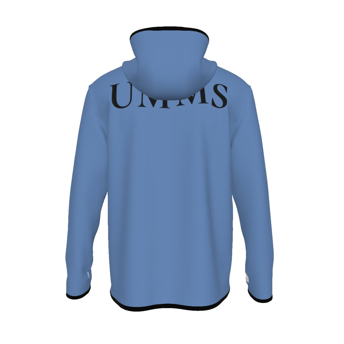UMMS Unisex Men's Style Hoodie with High Collar Thumb-Hole Long Sleeves Durability Designer Jacket