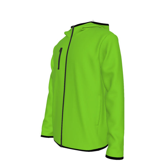 Umms Unisex Men's Style Hoodie with High Collar Thumb-Hole Long Sleeves Durability Designer Jacket