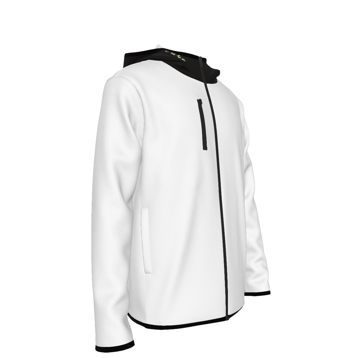 UMMS Unisex Men's Style Hoodie with High Collar Thumb-Hole Long Sleeves Durability Designer Jacket