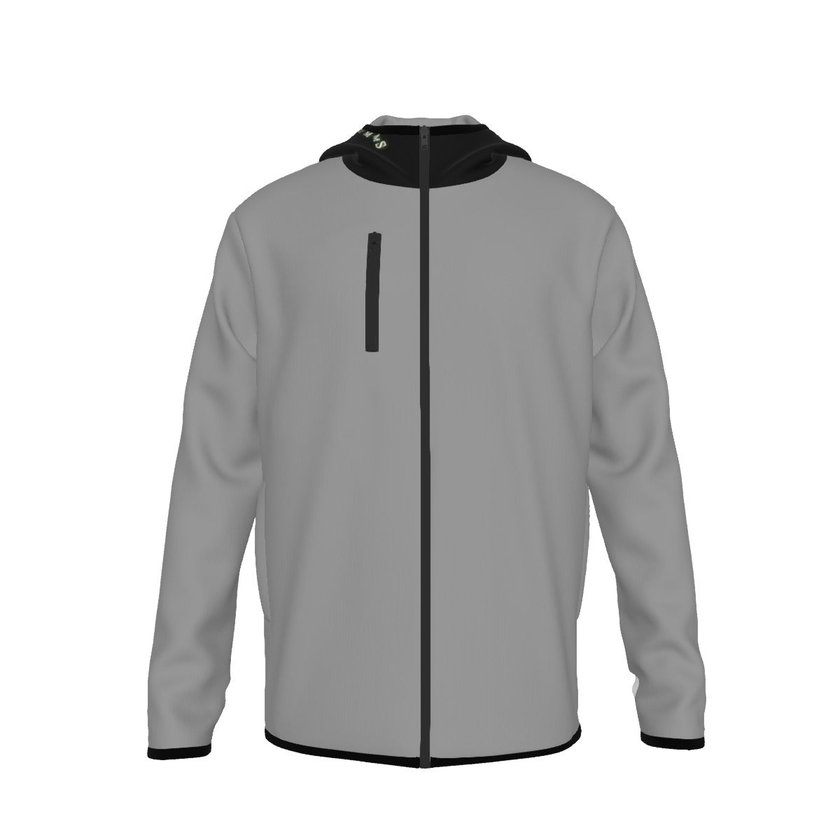 Umms Unisex Men's Style Hoodie with High Collar Thumb-Hole Long Sleeves Durability Designer Jacket