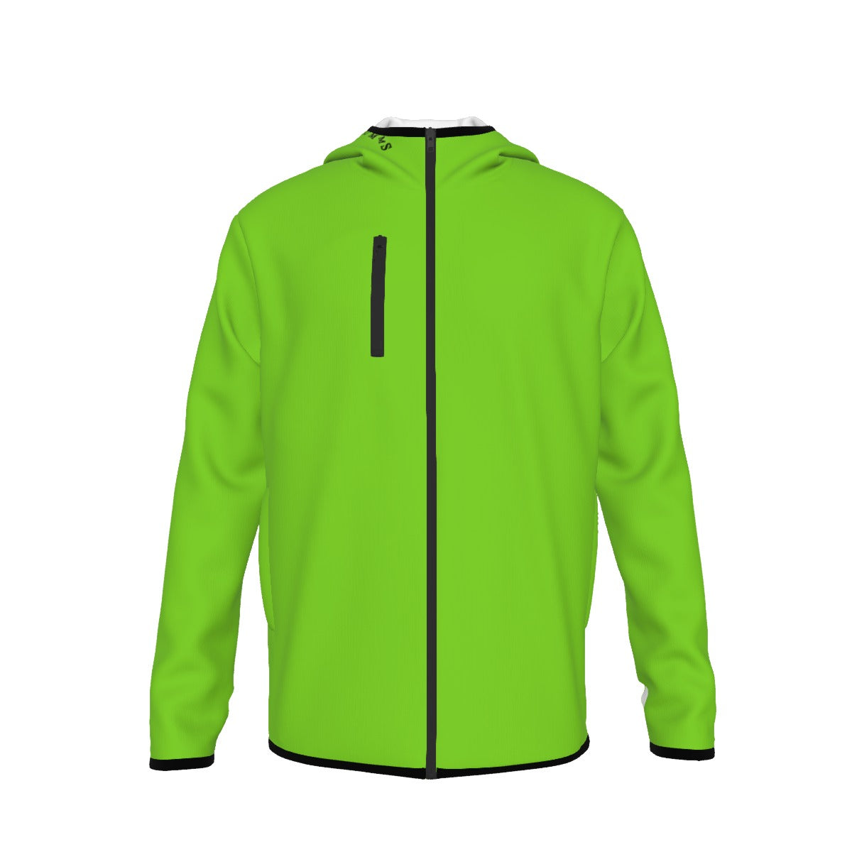 Umms Unisex Men's Style Hoodie with High Collar Thumb-Hole Long Sleeves Durability Designer Jacket