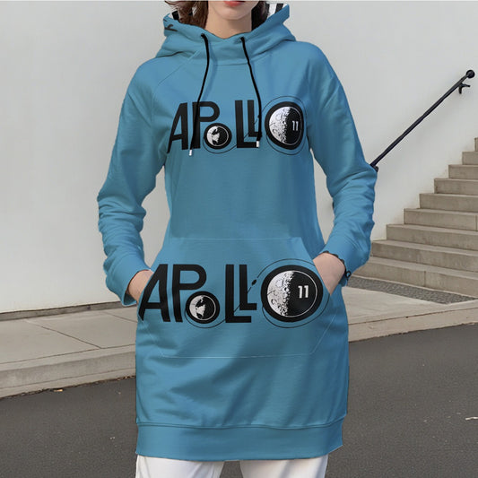 Women's Pullover Long Sleeve Printed Hoodie with Bad Society Logo In Plus Size Only