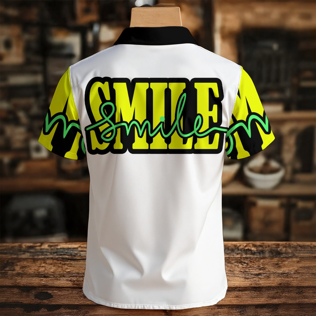 The Smile Mens Bag Abby Henley Button Shirt