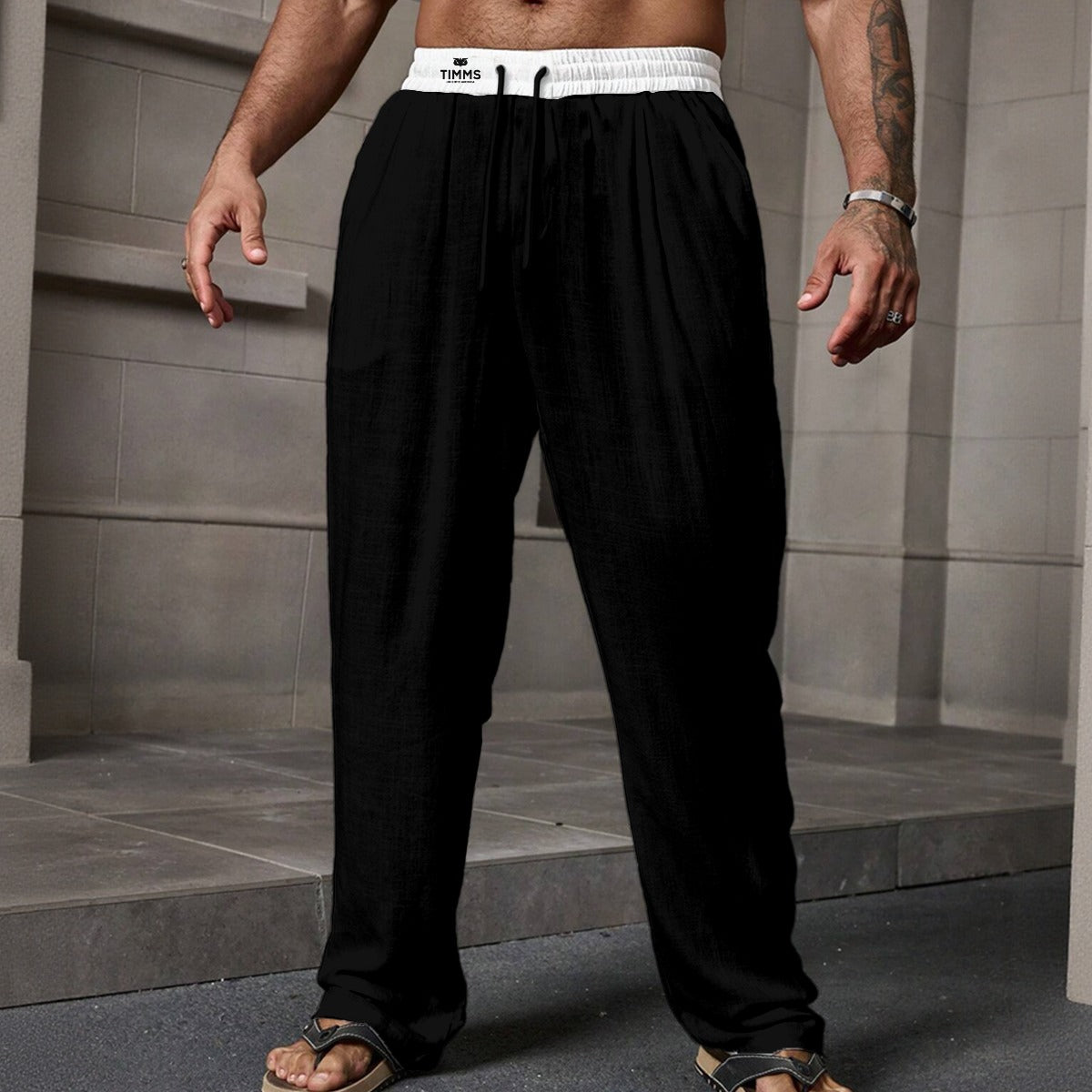 TImms Uthentic Mighty Men's Loose Casual Pants With Pocket