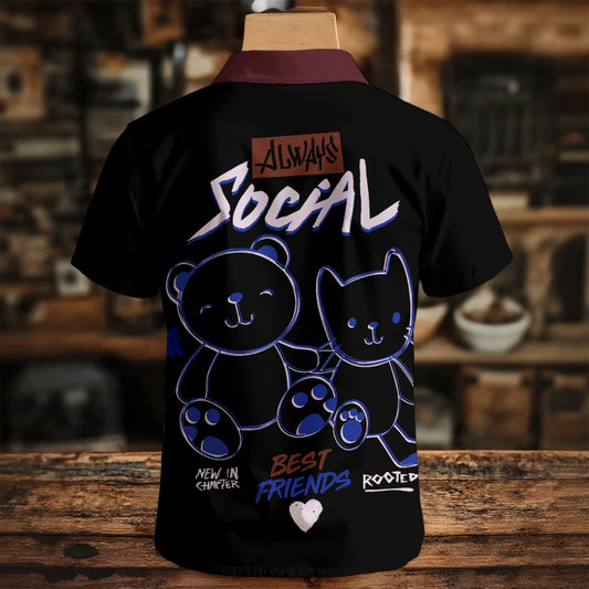 Bad Society  Men's Henley Shirt