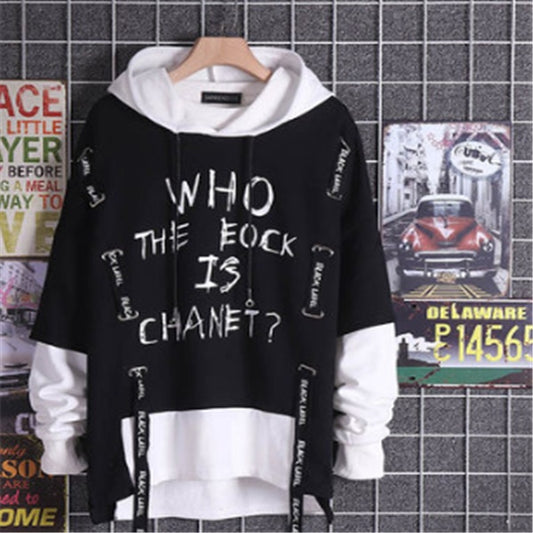 White and Black Runway Twin Look Hoodie by DEZEEARTEE Small to Large Only