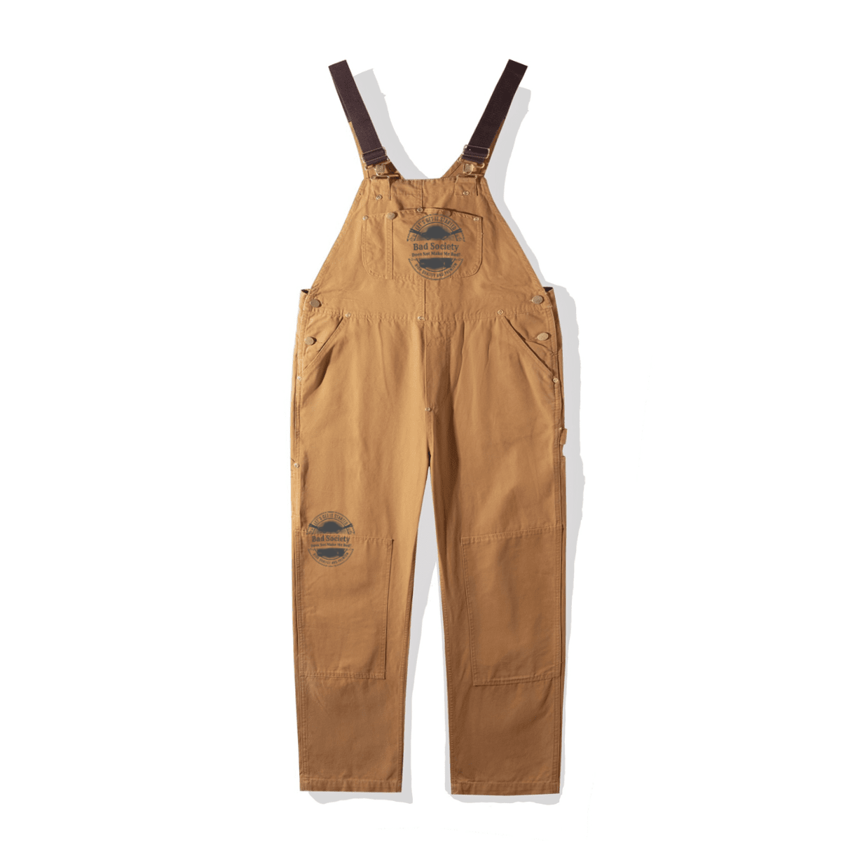 Bad Society Unisex Loose-Fit Utility Bib Overall Jumpsuit