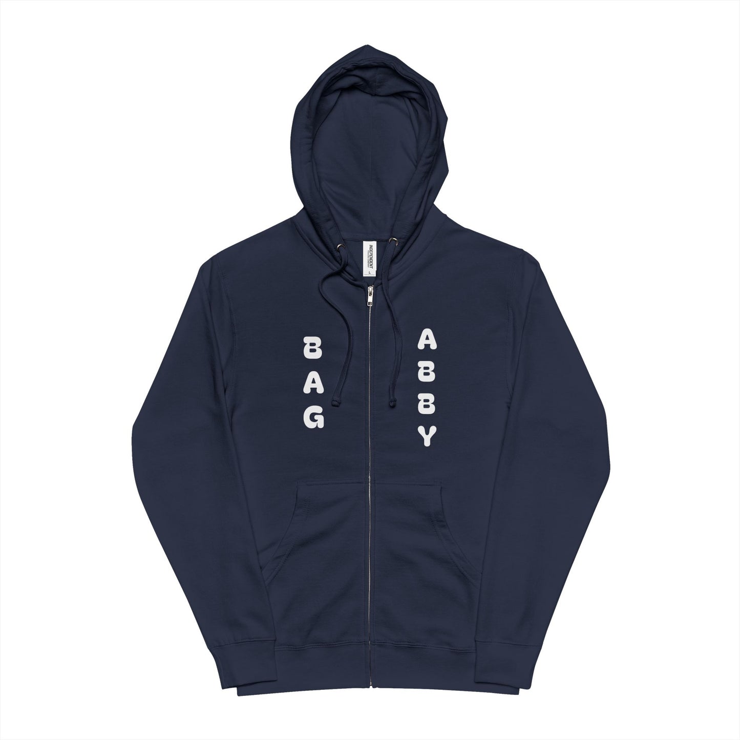 Unisex Zip Up Bag Abby Hoodie