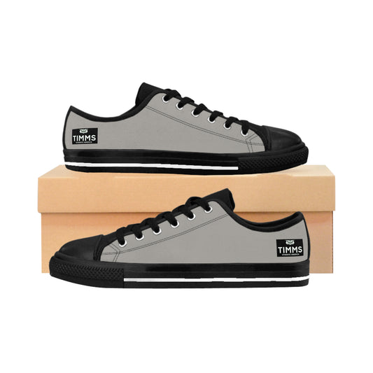 TIMMS Uthentic America Patent Gray Canvas Womens Sneaker Footwear