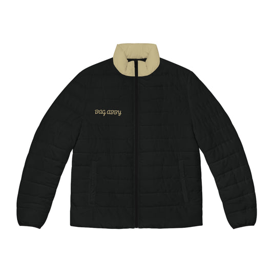 Mens Puffer Jacket  Exclusive Design Black Magic Puff Winter Coat
