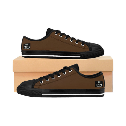 TIMMS Uthentic America Saddle Brown Canvas Sneaker Mens Footwear